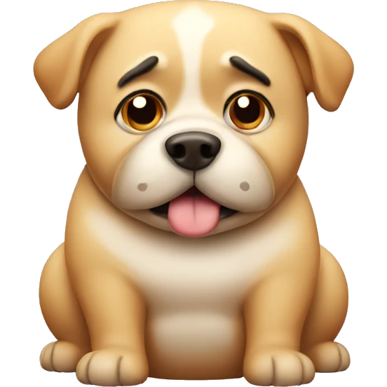 fat dog emoji