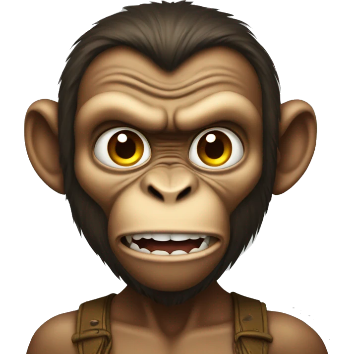 Angry monkey emoji