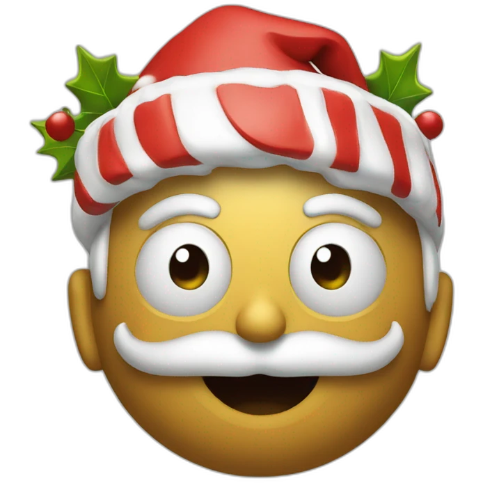 Christmas 3d art emoji