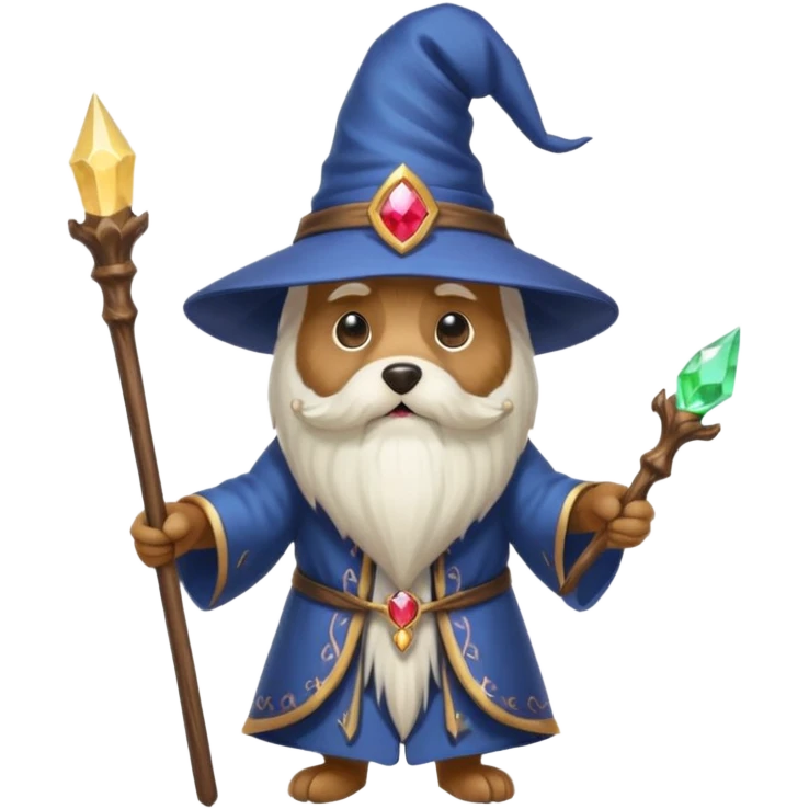 Dog wizard emoji