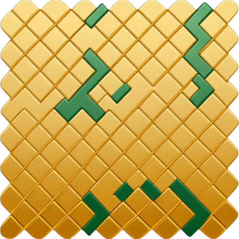 check with golden and green colours emoji