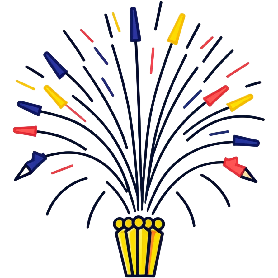 Birthday fireworks emoji
