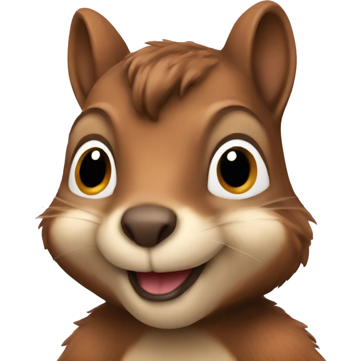 Soft brown squirrel emoji
