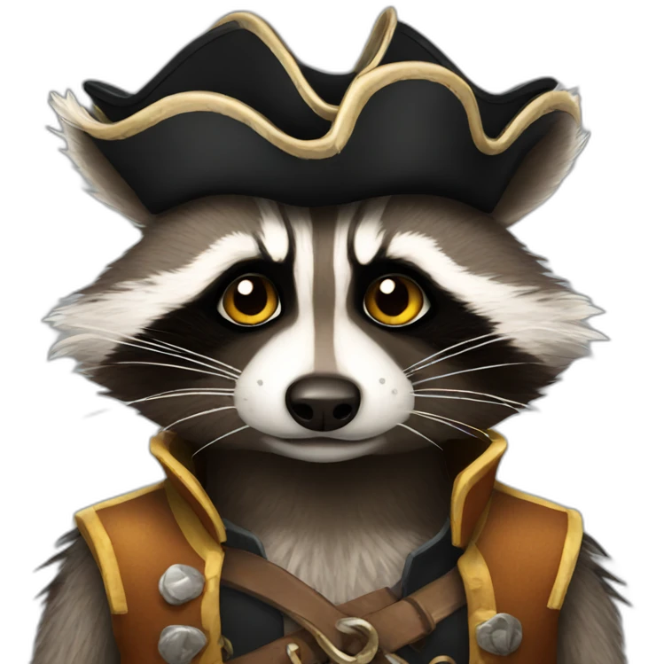 Pirate raccoon emoji