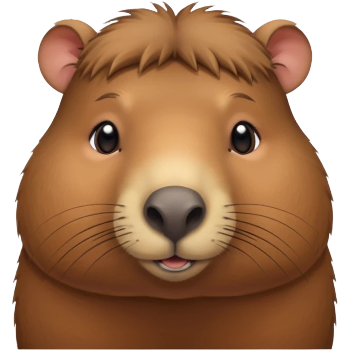 Capibara tierno enamorado emoji