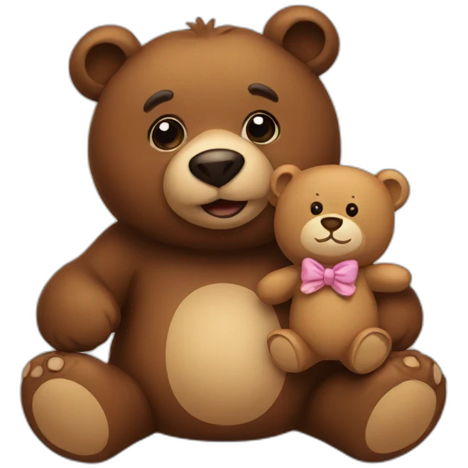 Bear with teddy-bear emoji