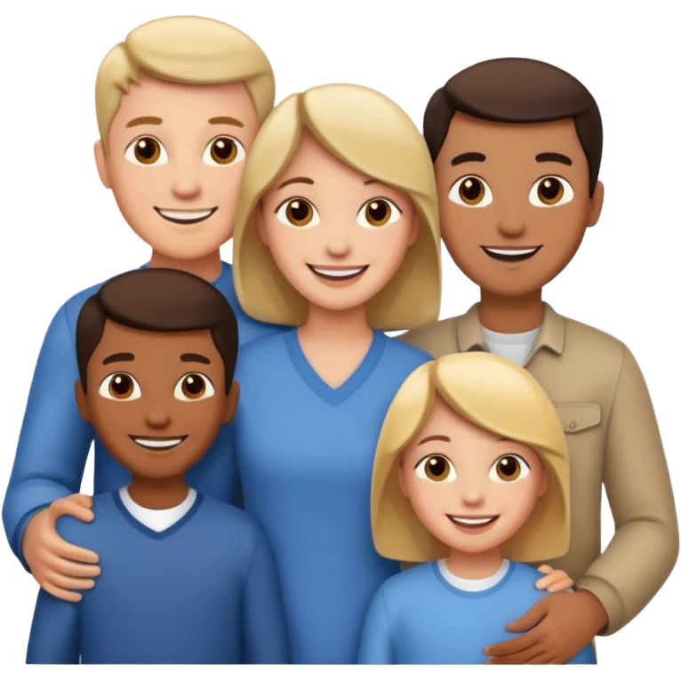 family of 5 emoji