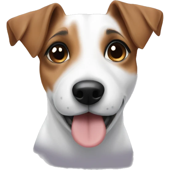The sweetest puppy jack russell terrier emoji
