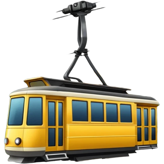 golden mountain tram similar to the cable car emoji emoji