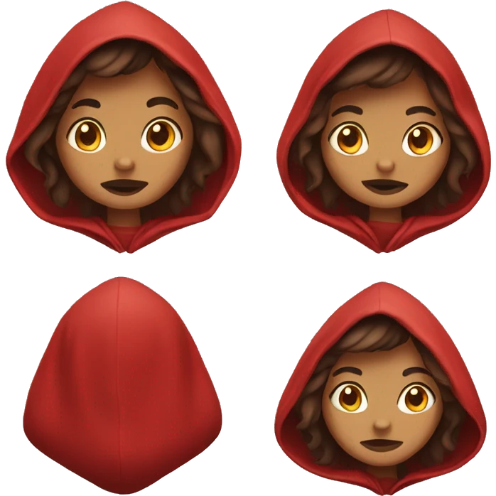 Red riding hood emoji
