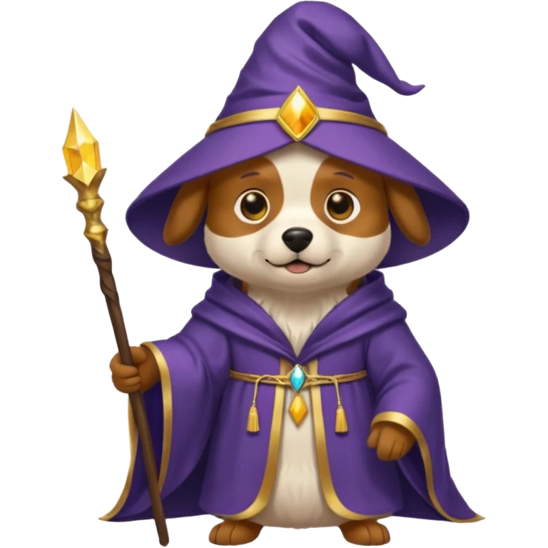 Dog wizard emoji