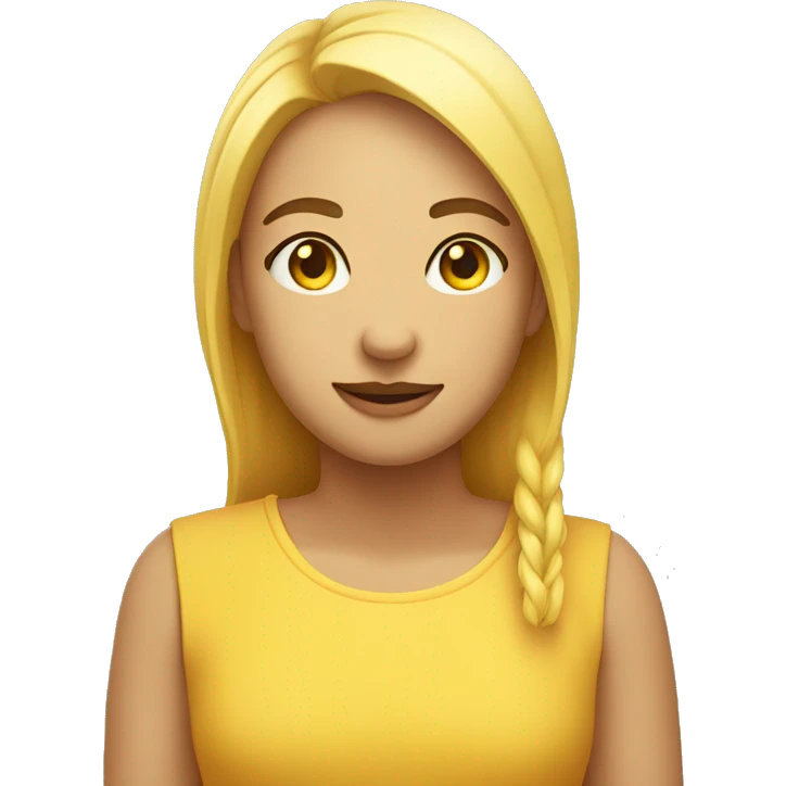 Normal yellow round face closed eyes smile with closed mouth no blush emoji