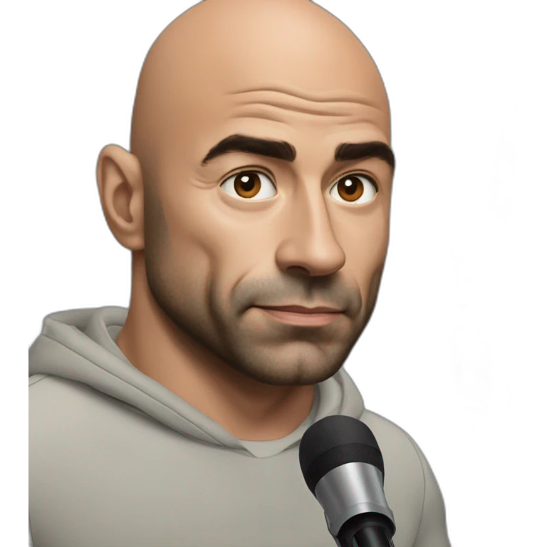 Joe Rogan podcast with a microphone emoji