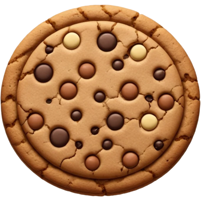 brown cookie emoji
