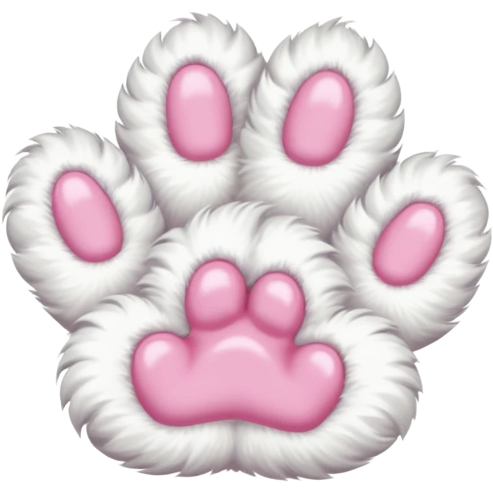 white cat's hand emoji