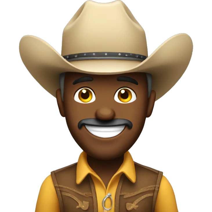 rich happy emoji cowboy emoji