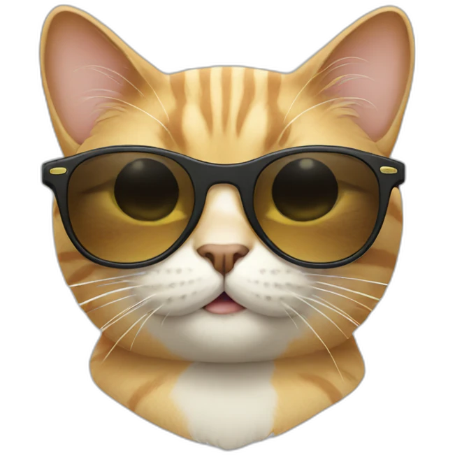 Cat with sunglasses emoji