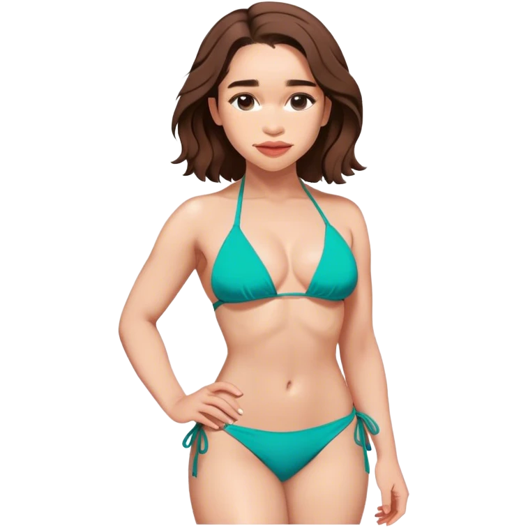 Emilia Clarke bikini emoji