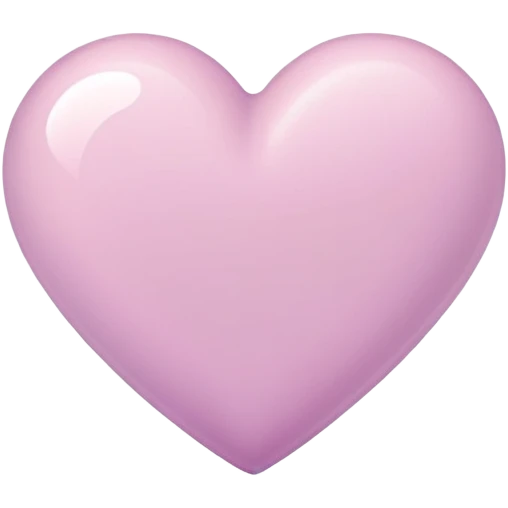 Pastel orchid color heart  emoji