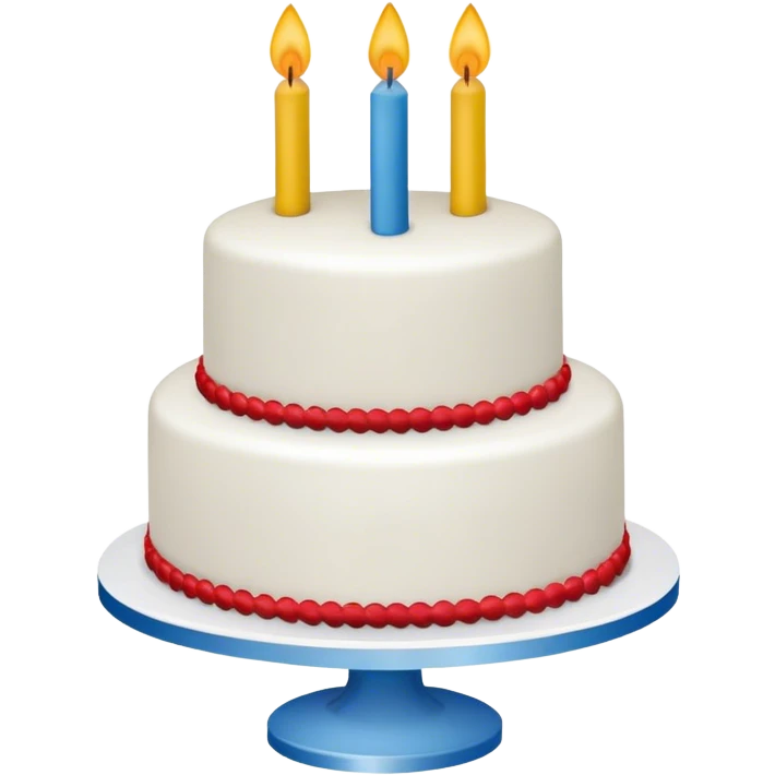 Softball birthday cake emoji