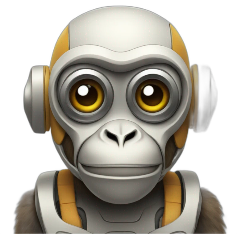 Robot monkey emoji