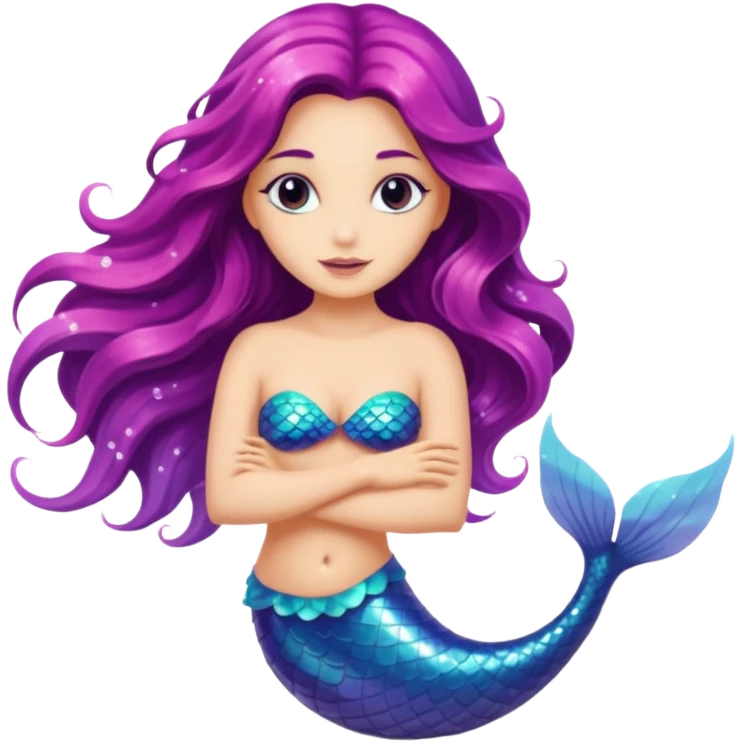 Beautiful mystic mermaid emoji