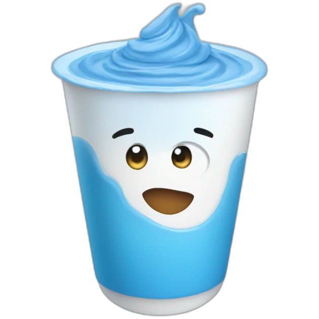 blue yogurt emoji
