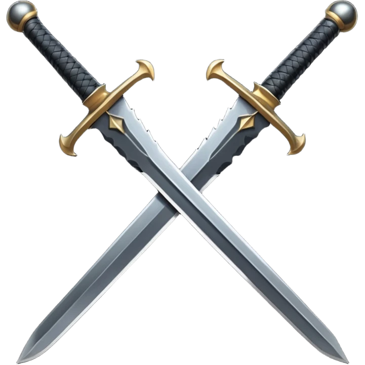 black swords emoji