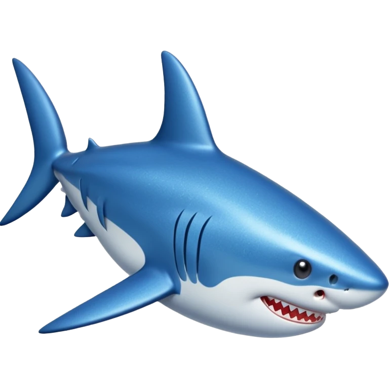 glitter azul-marinho tubarão emoji