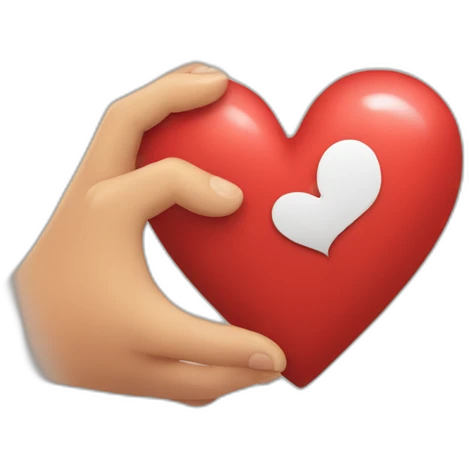 Coeur avec les mains emoji