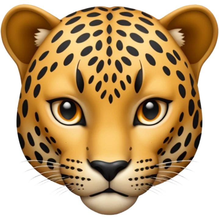 realistic leopard emoji