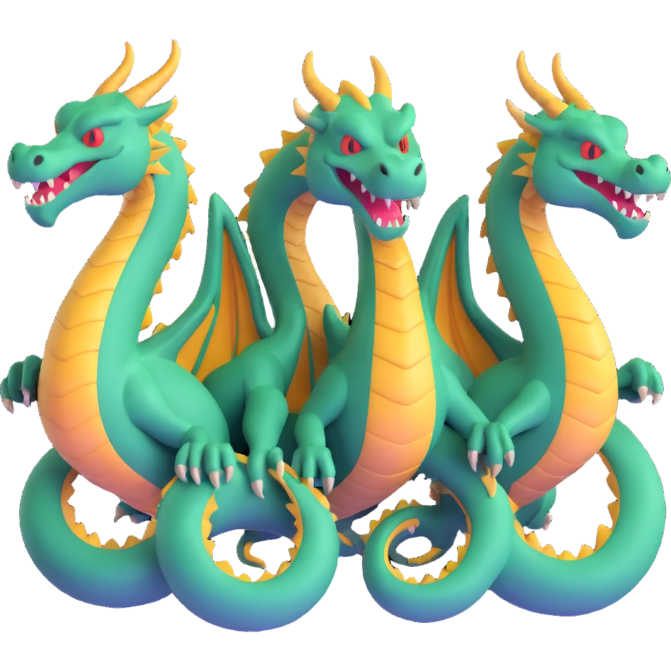 three-headed dragon Gorynych emoji