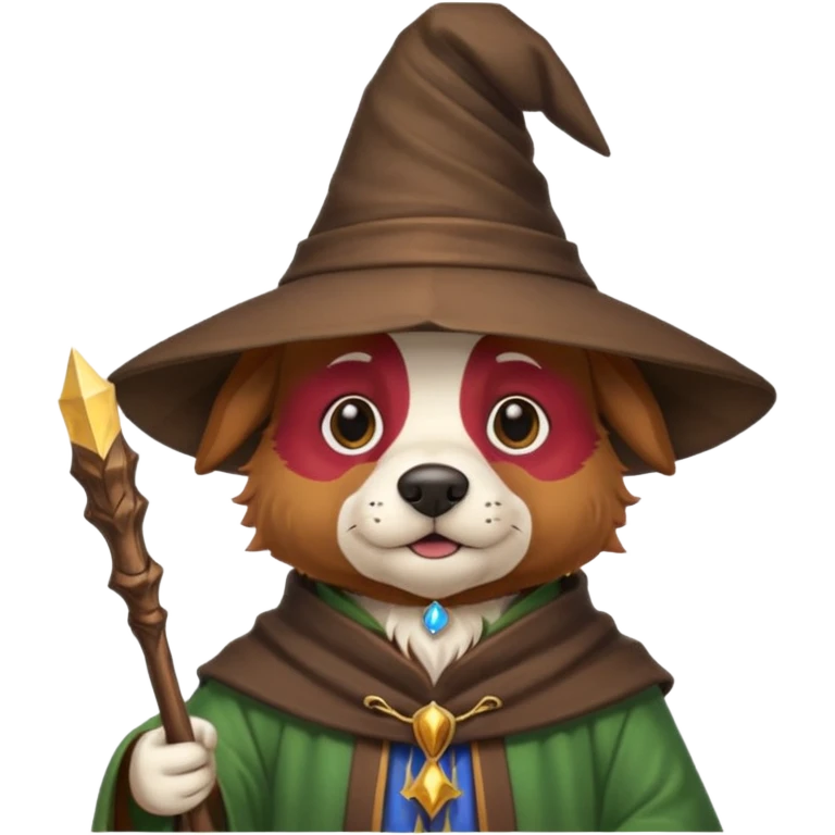 Dog wizard emoji