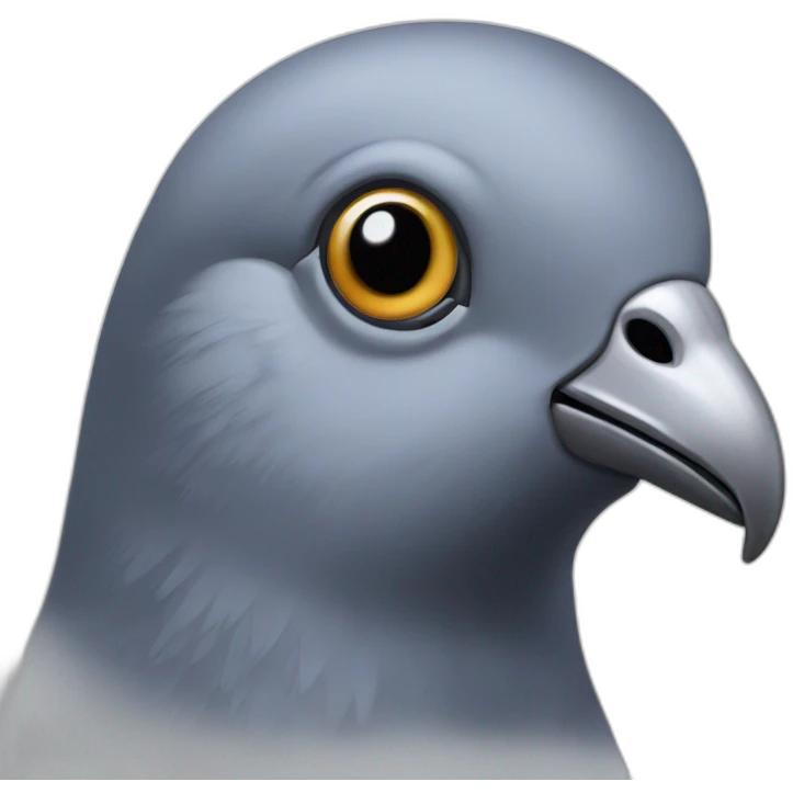 Pigeon head emoji