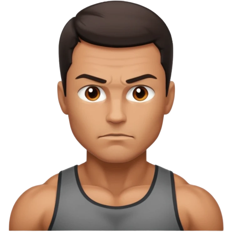 Uomo che acquista forza emoji
