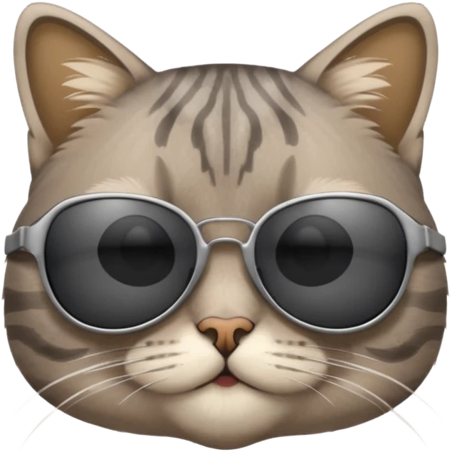 Cat wearing sunglasses emoji