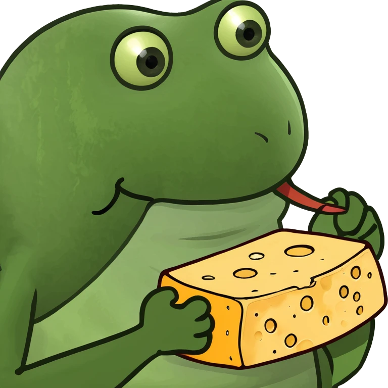 Lobster grabbing a piece of cheese emoji