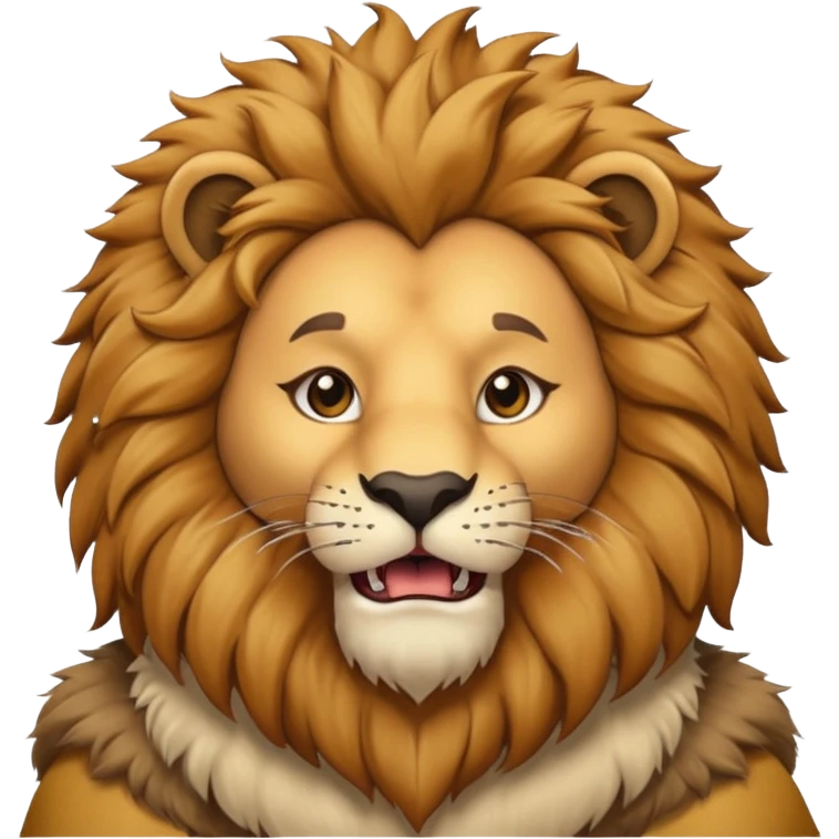 man in lion  costume  emoji