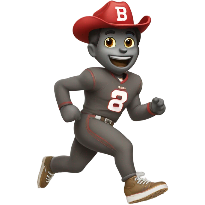Smokey stepping on buckeye emoji