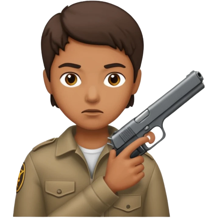 gun pointing next to head emoji