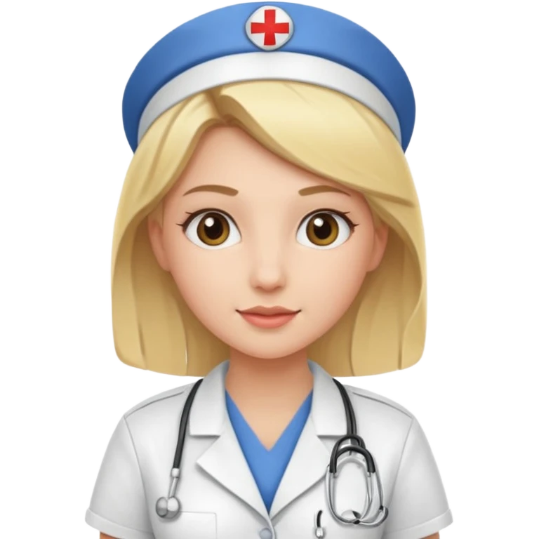 blonde pretty nurse emoji