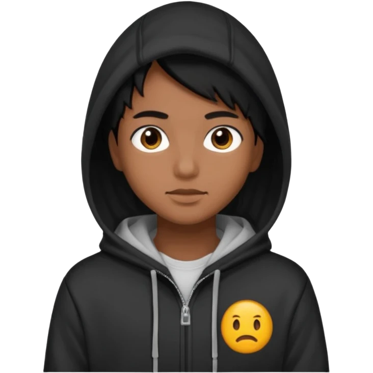 black brown hoy emoji