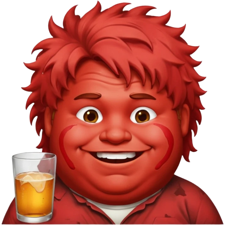 Drunk fat guy emoji
