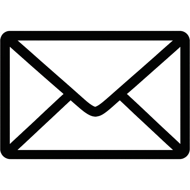 simple black envelope icon emoji