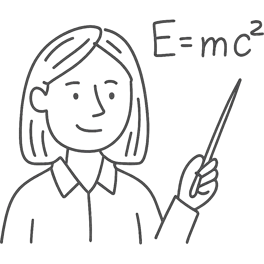 female math teacher, brown straight hair, Caucasian emoji