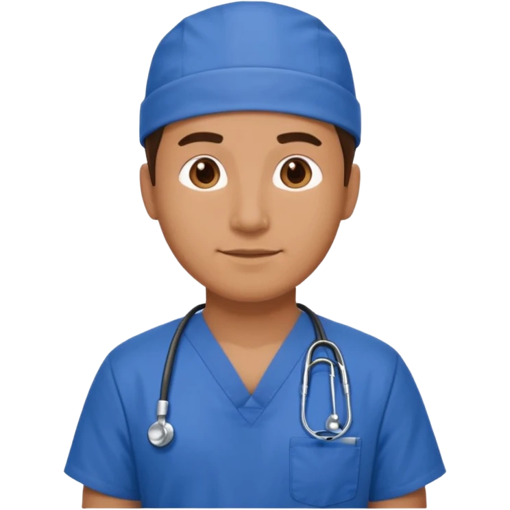 fisioterapia hombre de azul emoji