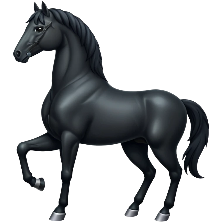 Black horse  emoji