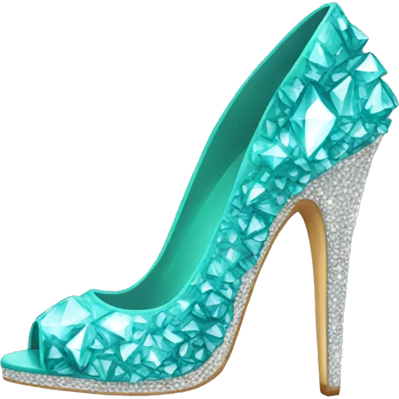create crystal high heels emoji