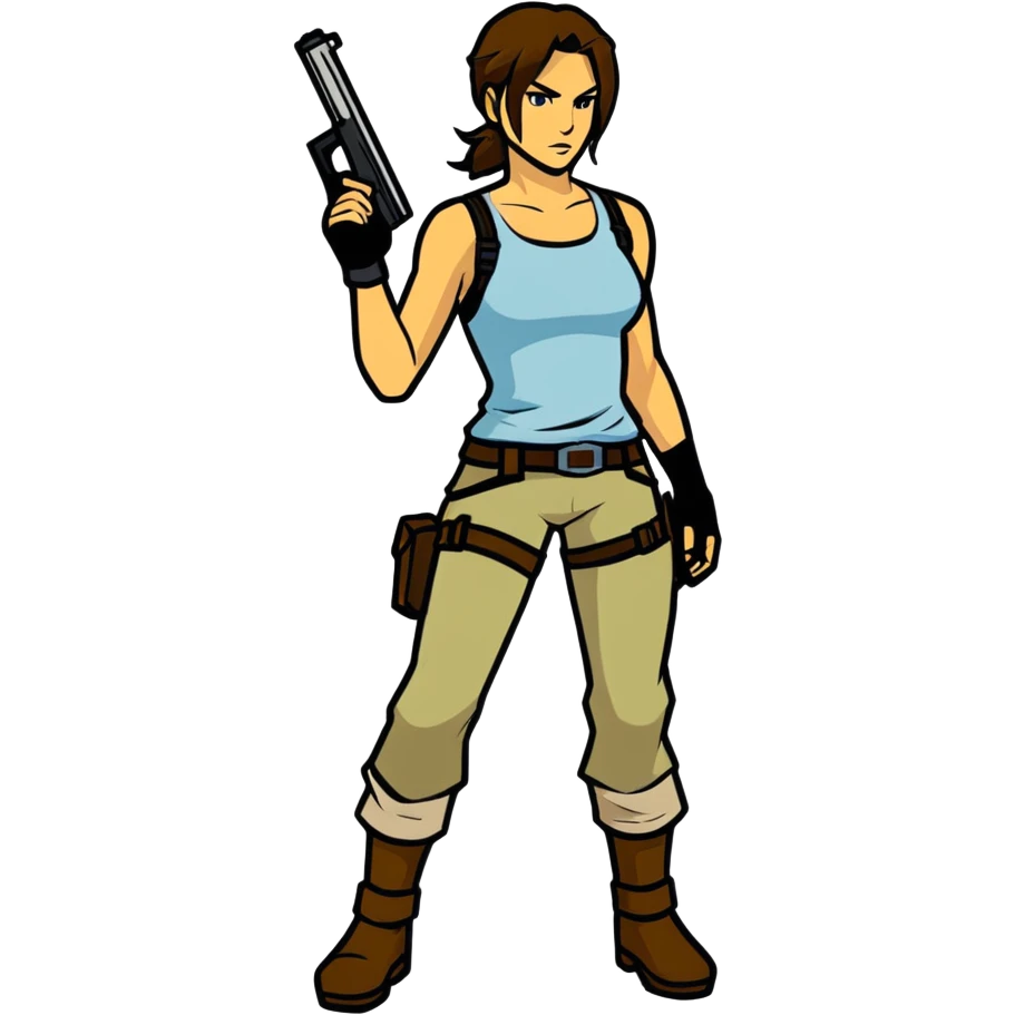 Lara croft  emoji