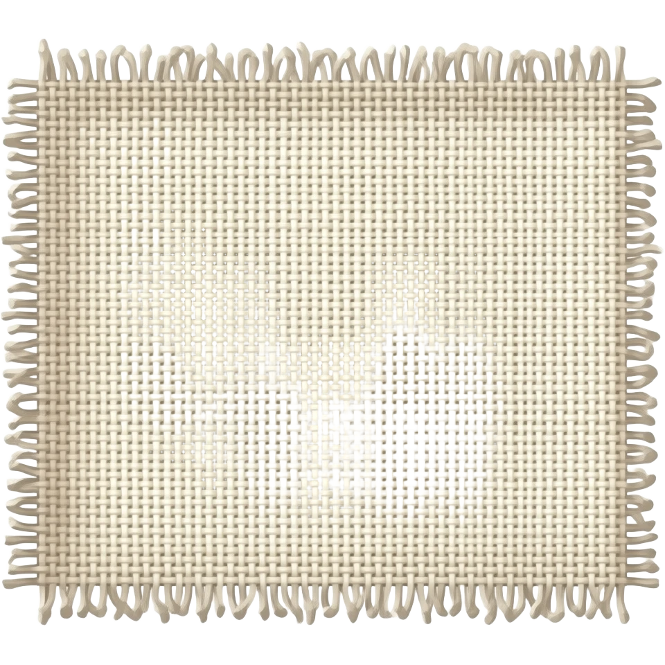 Unfinished fabric emoji